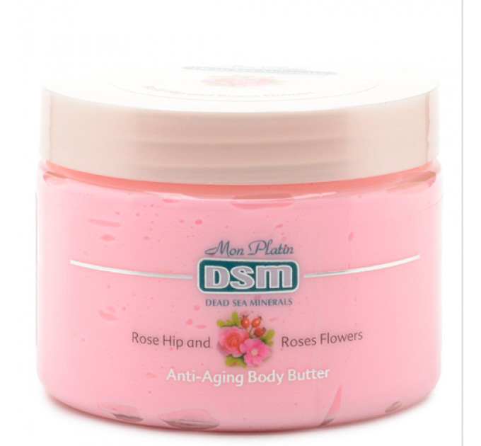 Крем для тела предотвращающий старение кожи с розой и шиповником Mon Platin DSM Anti-aging Body Butter Rose Hip and Roses Flower